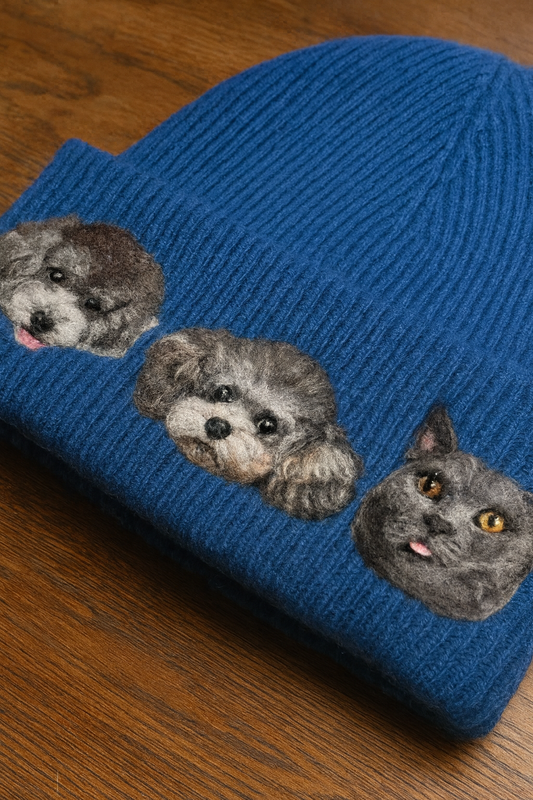 Pet Portrait Beanie & Scarf Knits