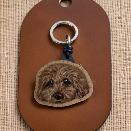Pet Portrait Keychain