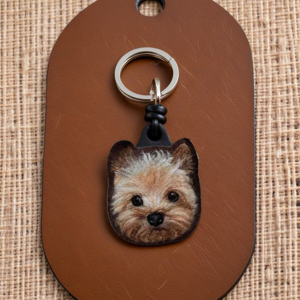 Pet Portrait Keychain